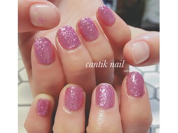 チャンティックネイル(cantik nail)/ワンカラー+アート