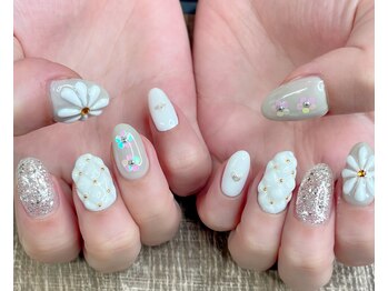 爪屋べっぴん堂/ぷっくりフラワー