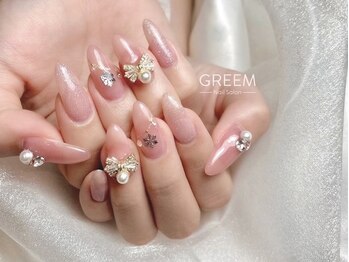 グリーム(GREEM)/雪の結晶ネイル