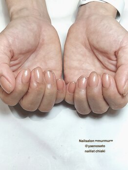 マーマ 八戸ノ里店(murmur)/ラメラインネイル