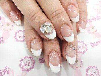 ネイルサロン 爪吉/大人の品格。白フレンチ♪