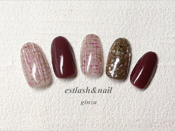 エストラッシュアンドネイル 銀座店(est lash&nail)/ツイードネイル
