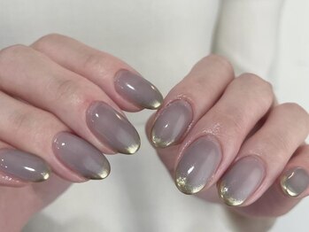 アイネイルズ 渋谷店(I nails)/【Yuki.f】ゴールドミラー