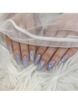 リンドネイル バイ モカ アンド ララ(Lind nail by moca and LaLa)/リボンネイル