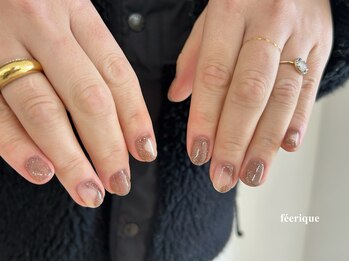 フェリークネイル(feerique nail)/冬ネイル/ワンカラー/圓山