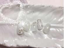 ハッピービューティー(Happy Beauty)/ブライダルフラワーネイル