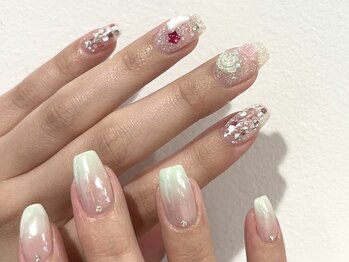 パークバイトーキョー(Park by tokyo)の写真/【design course¥8980/¥10980】手書きアートから季節のトレンドネイルまで★持ち込みも♪当日予約OK◎