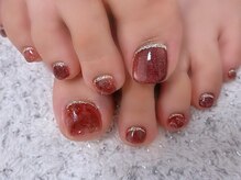 ディアリーネイル(Dearly Nail)/【フット】ボルドーネイル