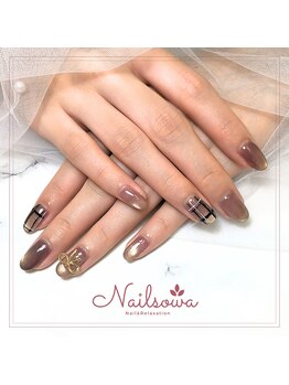 ソワ(sowa)/ブラウン×チェックで大人可愛い