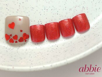 ネイルサロン アビー 新宿東口店(abbie)/ハートホロフット[FA]¥8800