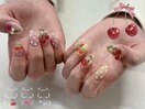 春色さくらんぼネイル♪