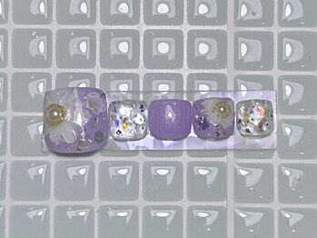 ジョアネイル(JOA Nail)/フット/フラワー/手描きデザイン
