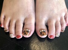 ネイルサロン レーヴ(NAIL SALON REVE)/べっ甲☆フットネイル