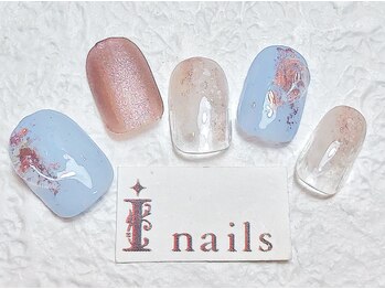 アイネイルズ 梅田店(I nails)/シアーぷっくりニュアンス￥7700
