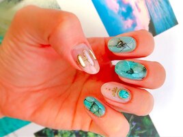 大理石summer Nail