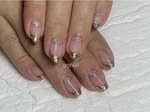 イロ ネイルサロン(iro)/おしゃれラメフレンチネイル