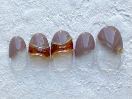 べっ甲　くすみカラー