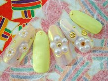 ラルネイル 大宮(Lull. nail)/＃オーロラ＃パール＃フラワー