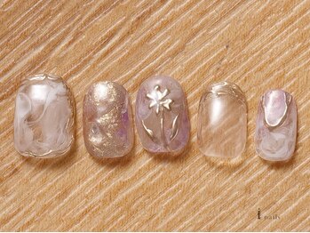 アイネイルズ 吉祥寺店(I nails)/ミラーフラワーネイル[吉祥寺]