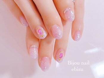 ビジュネイル(Bijou nail)/☆6130☆お花ドーム