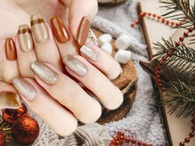 アップネイル/大人綺麗冬ネイル