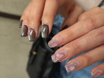 アオフクオカ(ao. Fukuoka)/ちぐはぐうるうるネイル