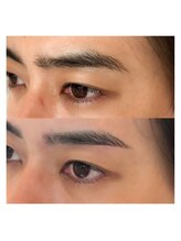 アンドスリー 原宿 表参道店(And Three)/眉山の角をつけてキリッと眉毛に