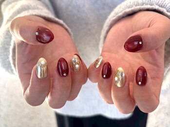 フリープ タクタ(freep tacta)/ボルドー×シャンパンゴールド