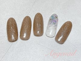 大人ブラウンラメ