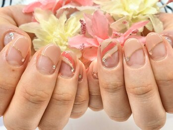 ディーネイル 京橋(D-nail)/立和名/春といえば明るめピンク!