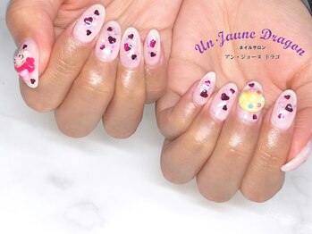 アン ジョーヌドラゴ/【自爪ネイル】ハートネイル