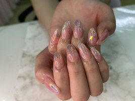 キラキラオーロラネイル♪