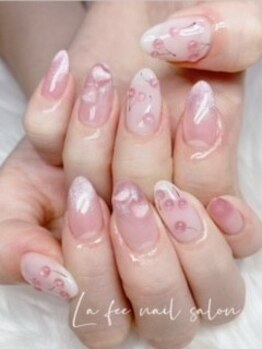 ラフェ ネイルサロン(La fee nail salon)の写真/【オフ込/やり放題コース（持ち込み可◎）】高技術スタッフによる再現性の高いネイルをご提供♪