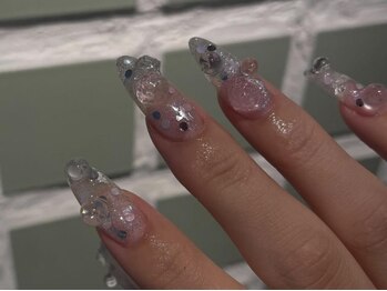 ジェミーネイル エビス(Jemiy nail ebisu)/クリアキラキラホロ