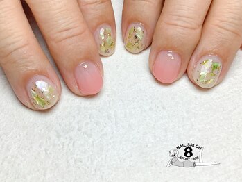 ネイルエイト 新百合ヶ丘(nail8)/夏カラーのシェルデザイン♪