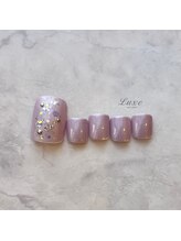 ネイルサロンリュクス (nailsalon Luxe)/フットネイル　キラキラネイル