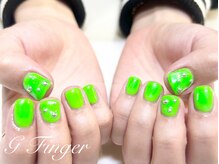 ジーフィンガー 大井町店(G Finger)/ちび爪さんのネオンカラーネイル