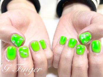 ジーフィンガー 大井町店(G Finger)/ちび爪さんのネオンカラーネイル