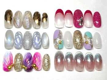 ボーホーネイルズコレクション(BOHO NAILS COLLECTION)の写真/《BOHO Collection¥9350~》季節感満載♪人気のトレンドデザイン多数ご用意!!パラジェル変更もOK◎