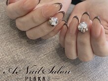 エーネイルサロン プラーカ本店(A-Nail Salon)/　brownフレンチ