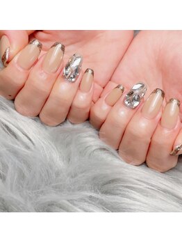 ラメフレンチネイル☆