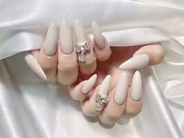 長さだしベージュワンカラー