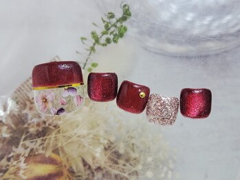 ユジュ ネイル(yju nail)/フット定額ラグジュアリーFL47