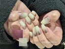 ミラーグラデーションネイル