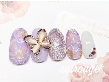 ネイル―ジュ 札幌大通店(nairouge*)の写真/日常も特別な日も品よく輝くデザインでさりげない春の透明感を。写真映えも叶える洗練された指先を叶えます