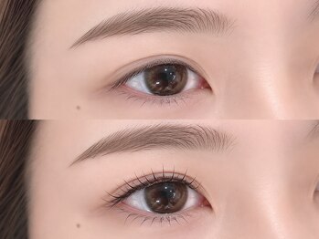 リュクスノワール 六本木店(LuxeNoir)の写真/〈LEDエクステ取扱◎〉フラットラッシュでナチュラル可愛いまつ毛へ◇細かいお悩みもご相談ください＊