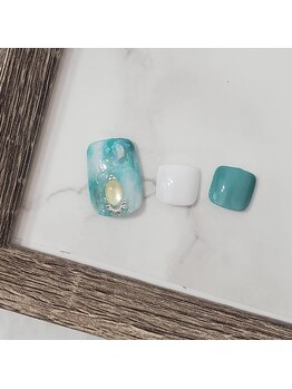 リアン 学芸大学(LiEN)/【FOOT】大理石 ブルー系