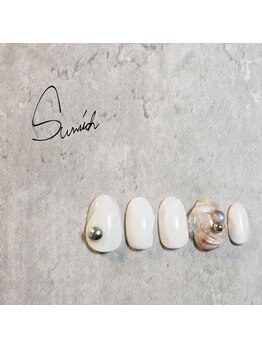 サンリッチ 恵比寿(Sunrich)/大人かっこいいアクセントネイル