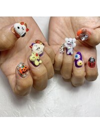 ハロウィンネイル