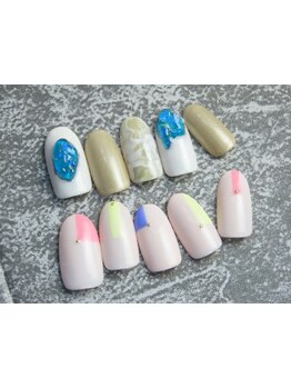 手描きアートが得意なサロン